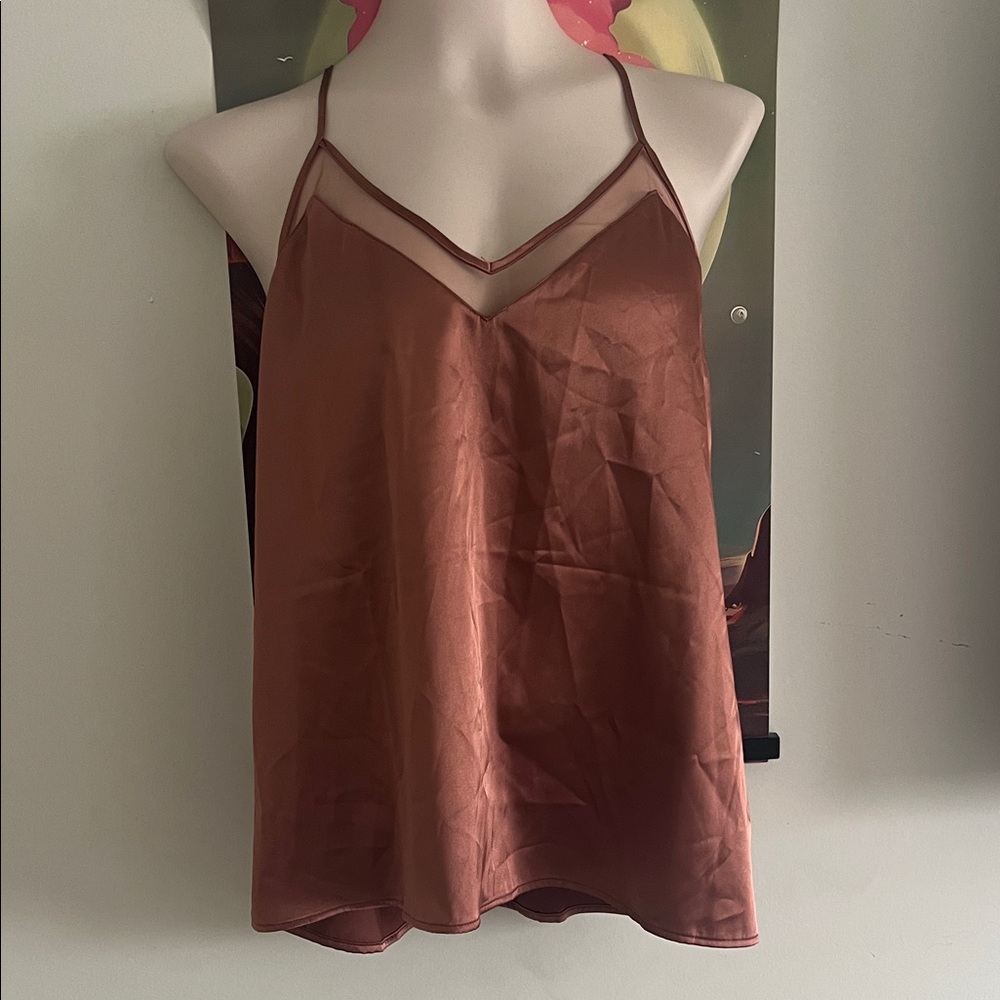 EKOUAER bronze camisole top in (L) Large
